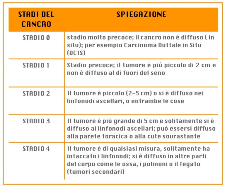 Quali Sono Gli Stadi Del Tumore Al Seno Prof Massimo Vergine