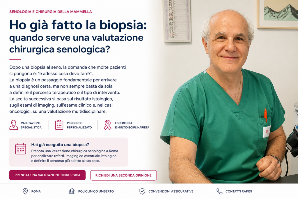 Prof. Massimo Vergine- chirurgo senologo Policlinico Umberto I di Roma- Mater Dei- Villa Margherita
