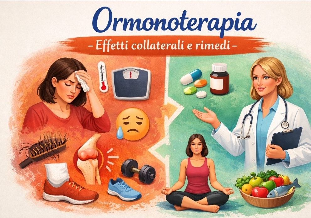 scarica opuscolo gratis su Ormonoterapia-effetti collaterale e rimedi