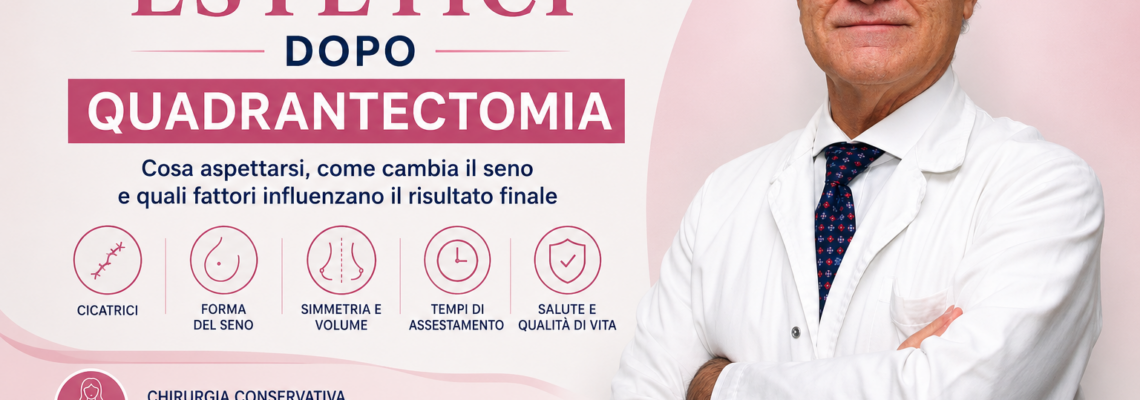 Risultati estetici dopo quadrantectomia- Prof. Massimo Vergine- Chirurgo senologo a Roma- Policlinico Umberto I- Direttore Unità Operativa della Chirurgia della mammella